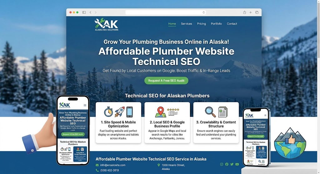 Affordable Plumber Website Technical SEO Service in Alaska
