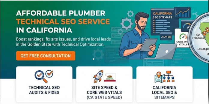 affordable plumber website technical SEO service in California