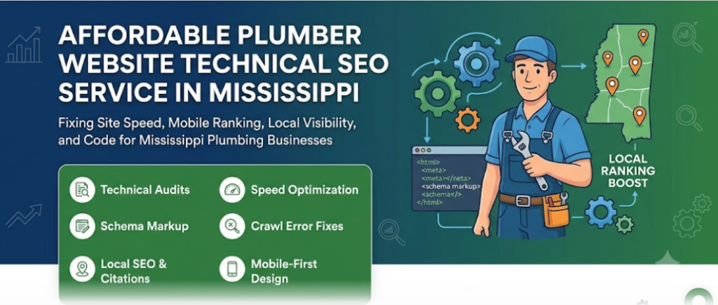 affordable plumber website technical SEO service in Mississippi
