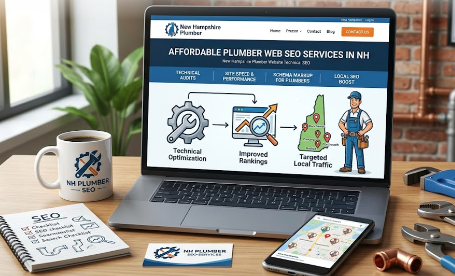affordable plumber website technical SEO service in New Hampshire