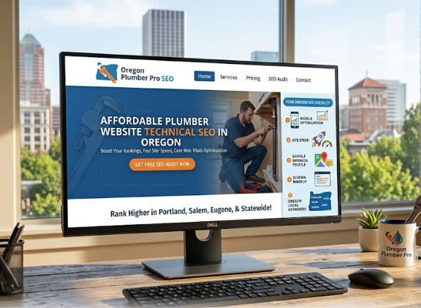 affordable plumber website technical SEO service in Oregon